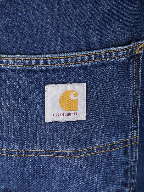 CARHARTT WIP Blue Stone Washed Smith Denim Single Knee Pants I0320240106