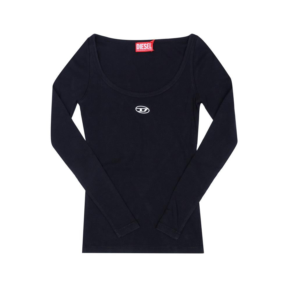 DIESEL Long Sleeve Oval D Logo Women’s T-Shirt A19909 0JMBA 900