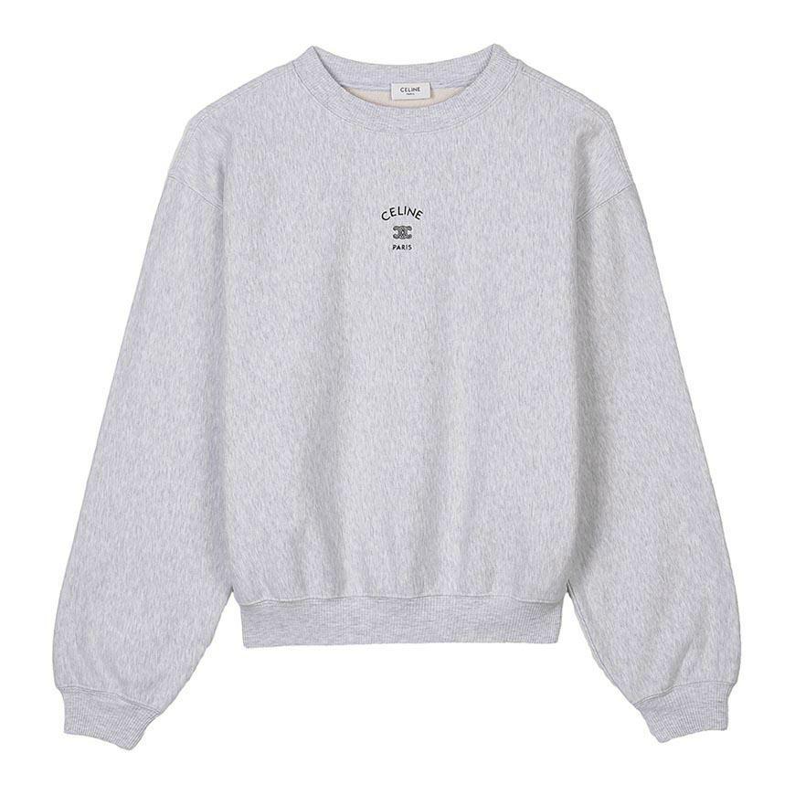 CELINE Women’s Cotton Fleece Loose Sweatshirt RY0U41233 10PB