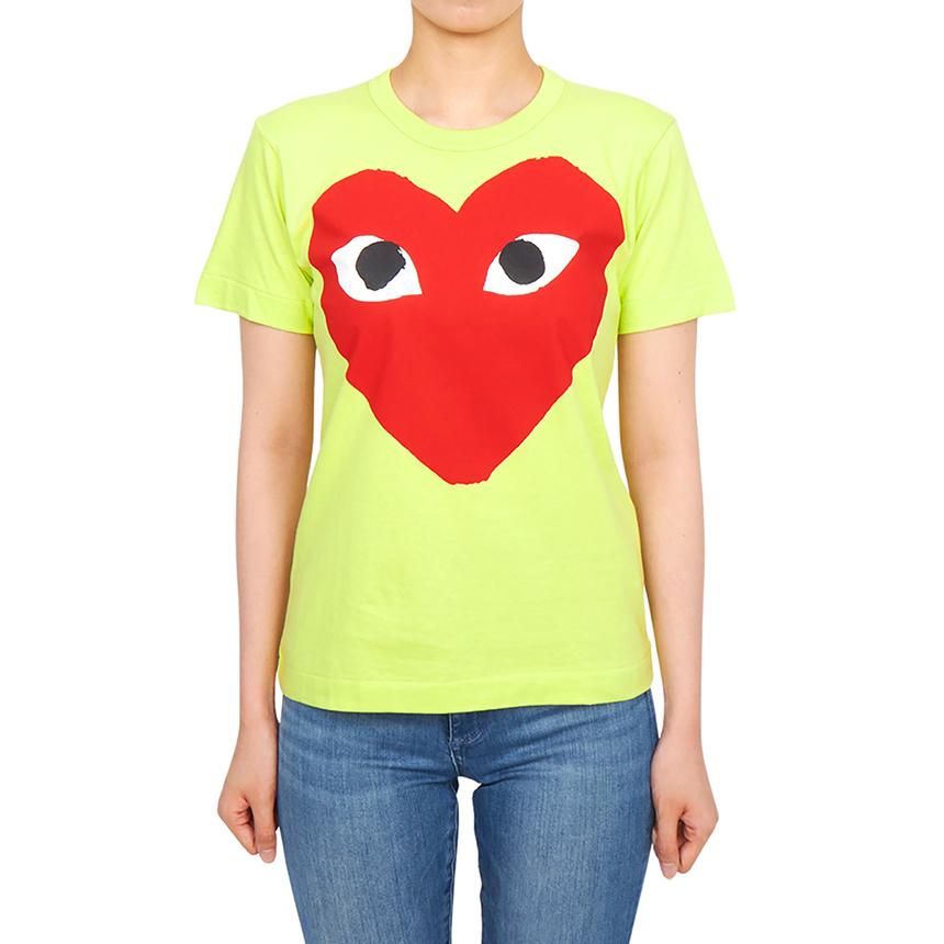 Comme des Garcons Heart Logo Women’s Short Sleeve T-Shirt AZ T273 051 2
