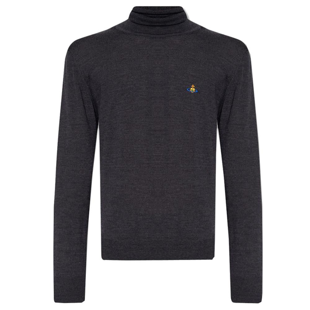 Vivienne Westwood Men's Wool Turtleneck Sweater ORB Logo 2701000F Y0006 P411