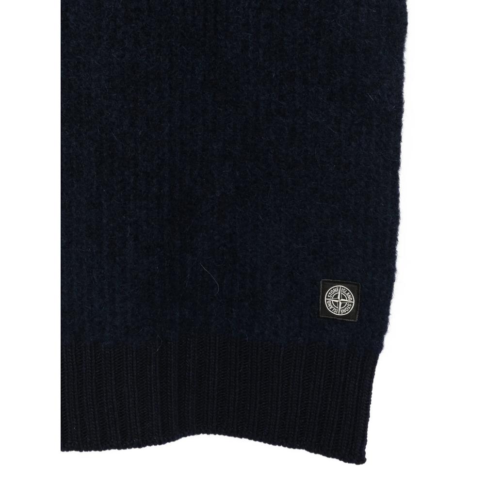 STONE ISLAND Wool Scarf Navy Men’s