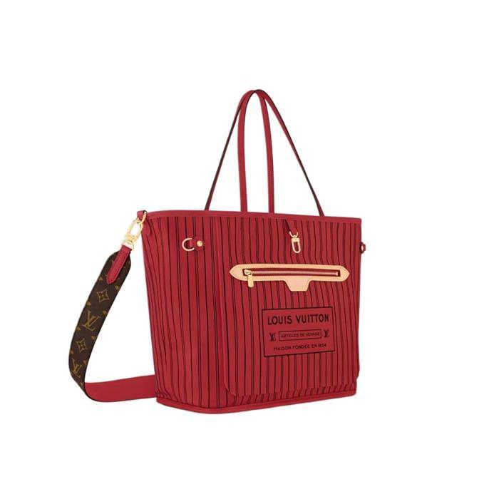 Louis Vuitton Neverfull Bandouliere Shoulder Tote Bag
