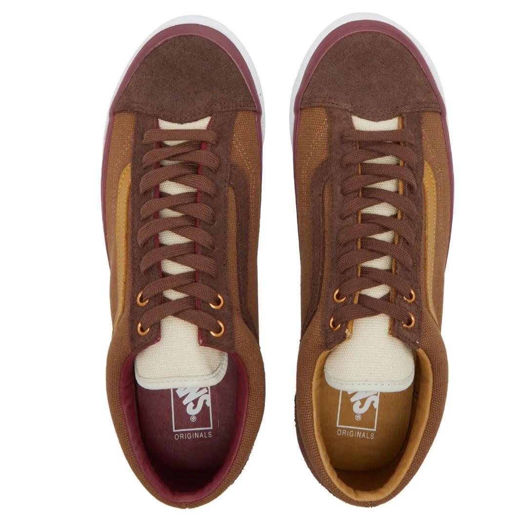 Vans Men’s Vault OG Peanut Butter Jelly Brown Low-Top Sneakers