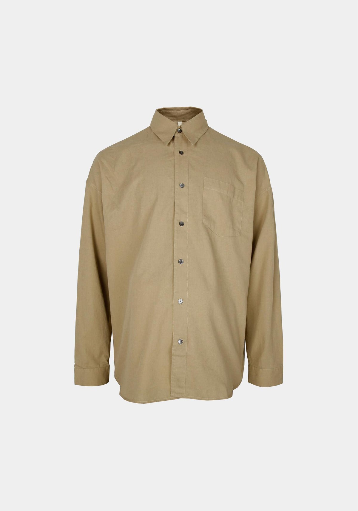 SUNFLOWER Khaki Stable Cotton Wool Long Sleeve Shirt 1261 KHAKI