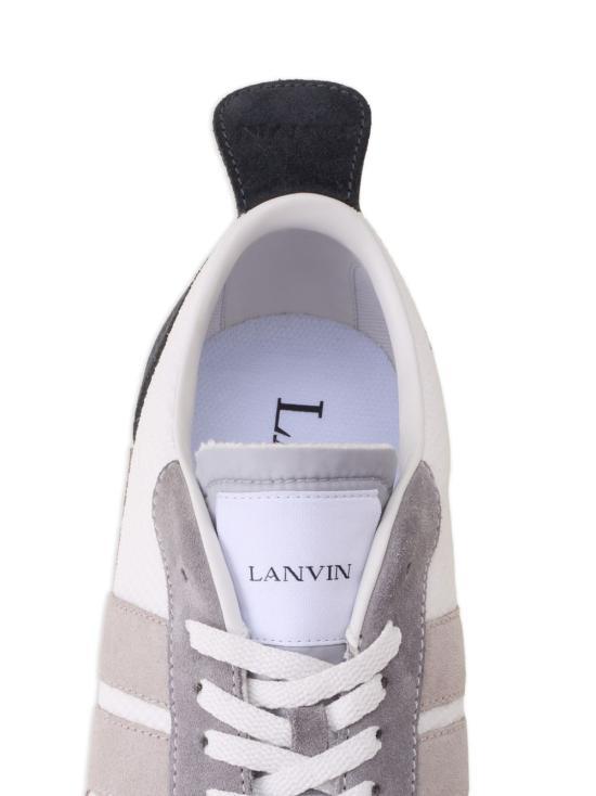 Lanvin Light Gray Dark Sneakers Mesh Low-Top Men's Shoes