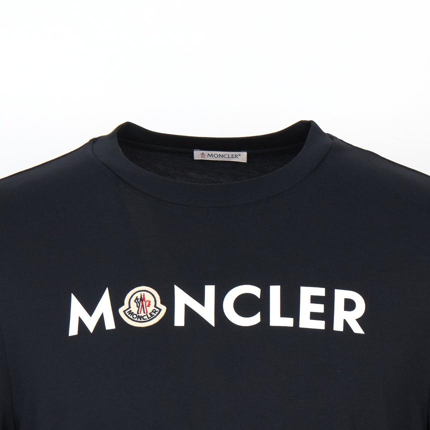 Moncler Men’s Short Sleeve T-Shirt Navy Cotton