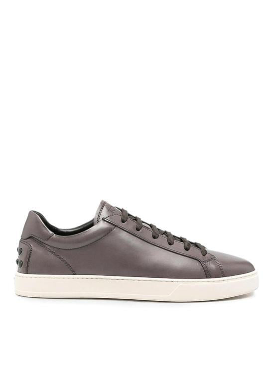 Tods Leather Low-Top Sneakers for Men XXM04L0HZ40NF5 B400 DARK GREY DOM