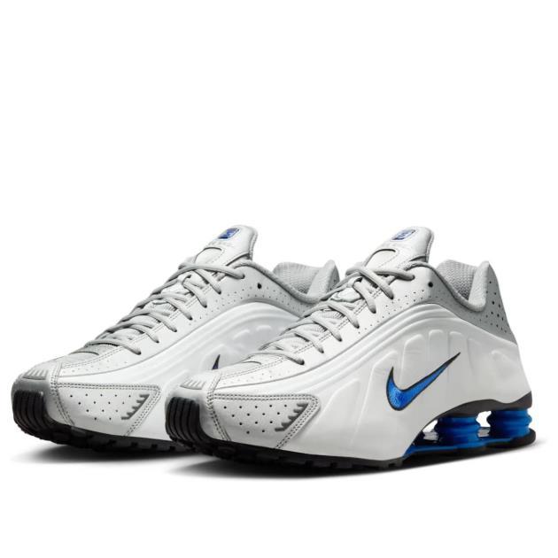 Nike Shox R4 White Blue Low-Top Sneakers Men’s
