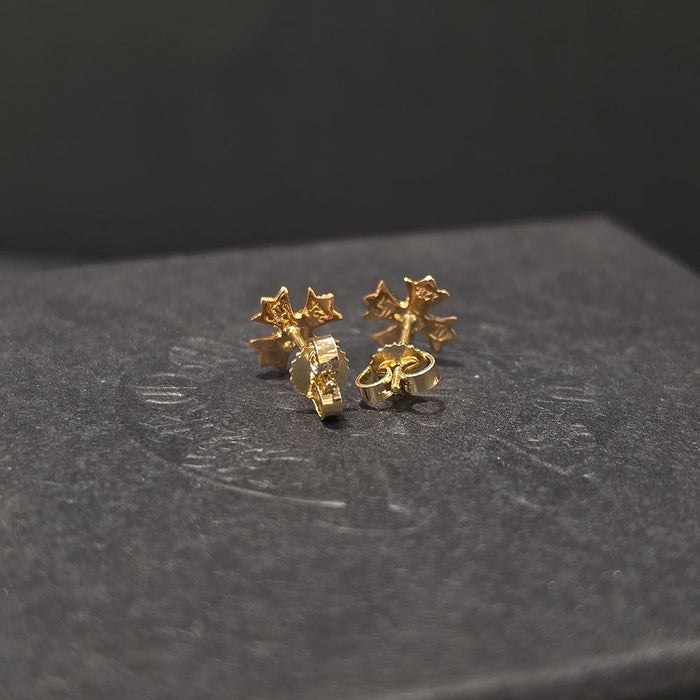 Chrome Hearts Cross Plus 22K Gold Single Earring