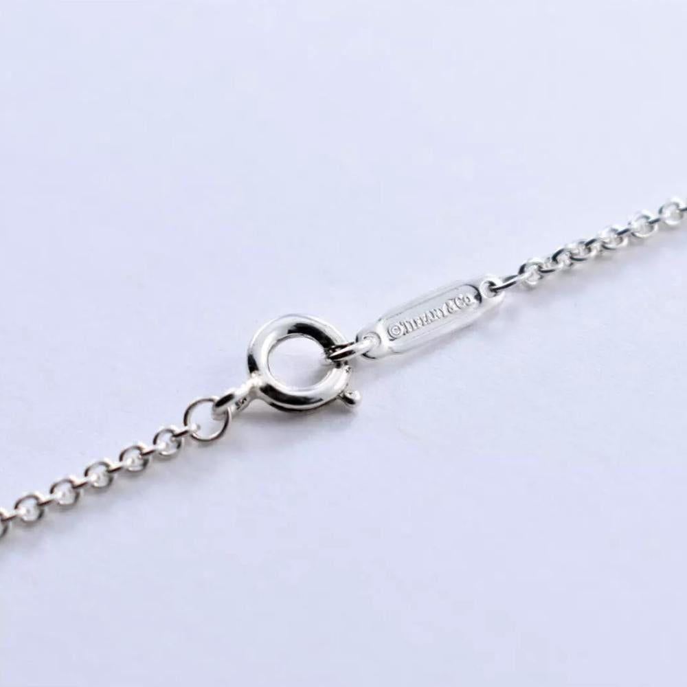 Tiffany & Co 925 Sterling Silver I Love You Note Pendant Necklace