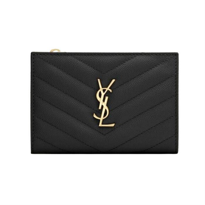 Saint Laurent Cassandre Matelassé Bifold Zip Wallet 668287BOW011000