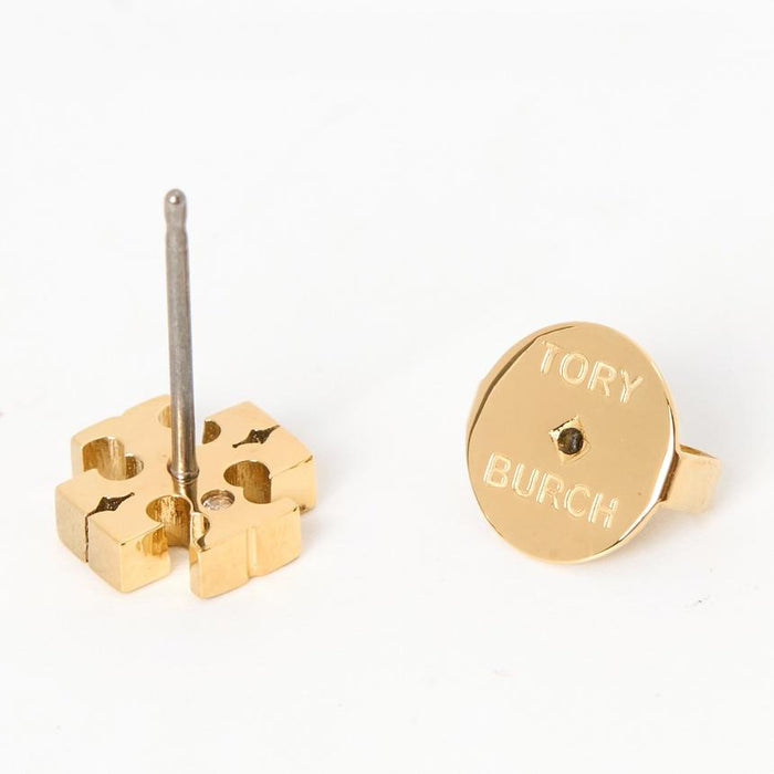 Tory Burch Small Icon Earrings Gold-Tone Studs