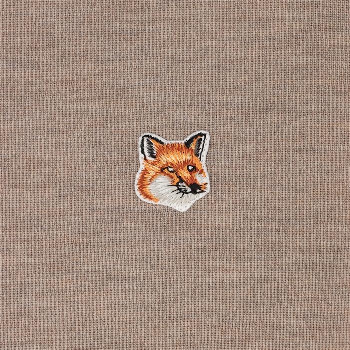 Maison Kitsune Fox Head Patch Unisex Turtleneck Knit Sweater