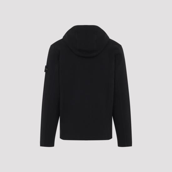 STONE ISLAND Women’s Cotton Hooded Sweatshir L2S15 6100020 S0472 V0029 BLACK DOM