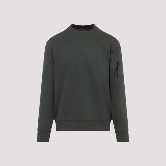 CP Company Light Fleece Crewneck Lens Sweatshirt for Men 19CMSS713 A005086 W978