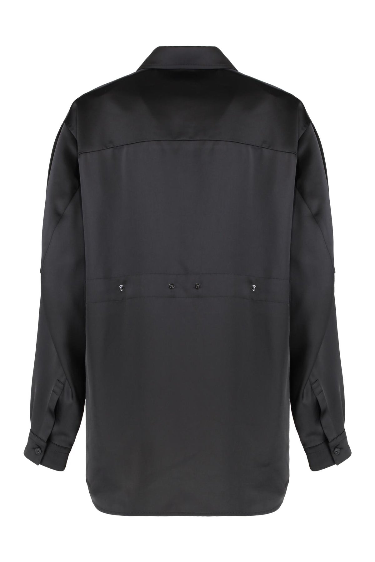 Moncler Long Sleeve Button-Down Shirt Black Women’s Cotton