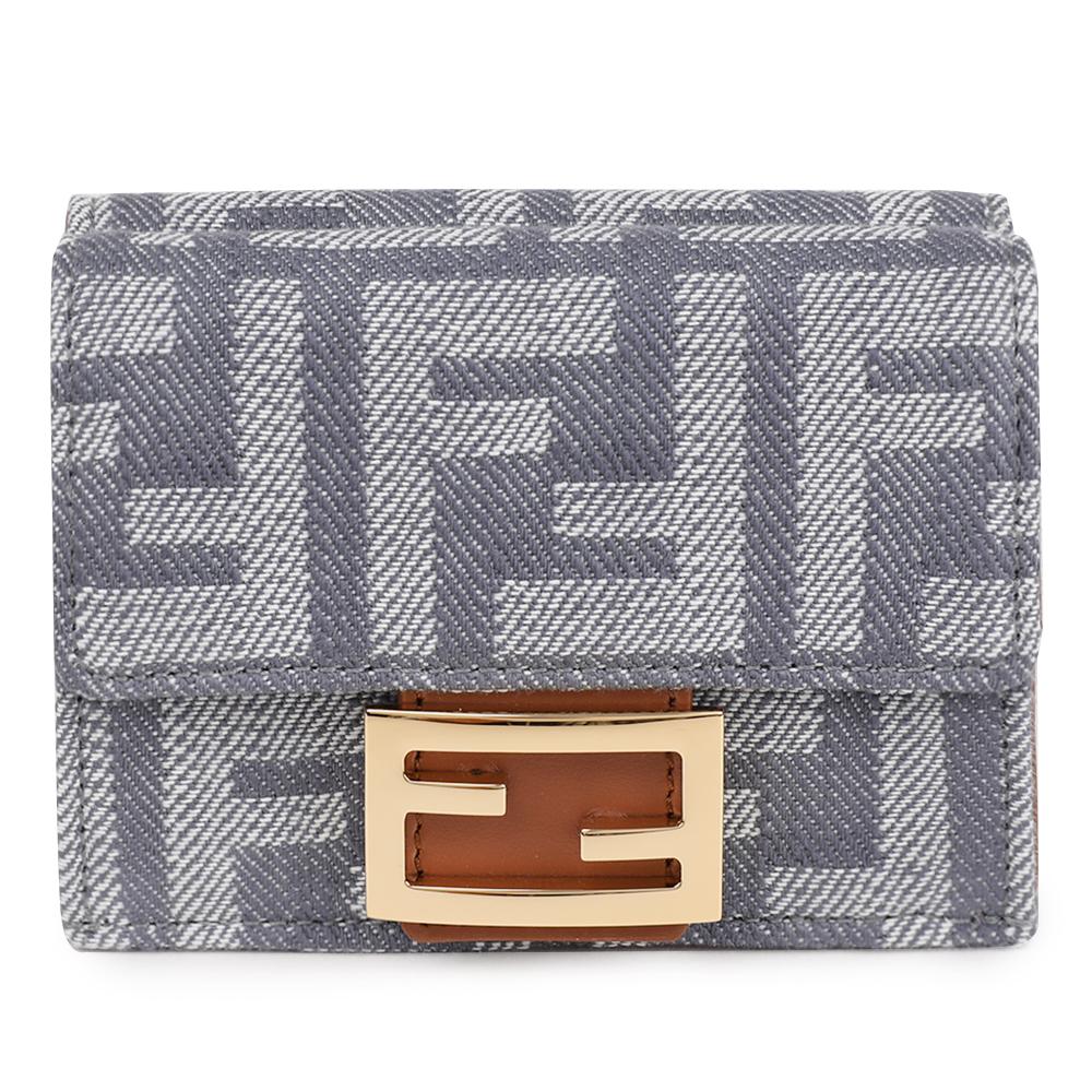 FENDI Baguette Micro Trifold Leather Wallet 8M0395 AUT4 F1SXQ