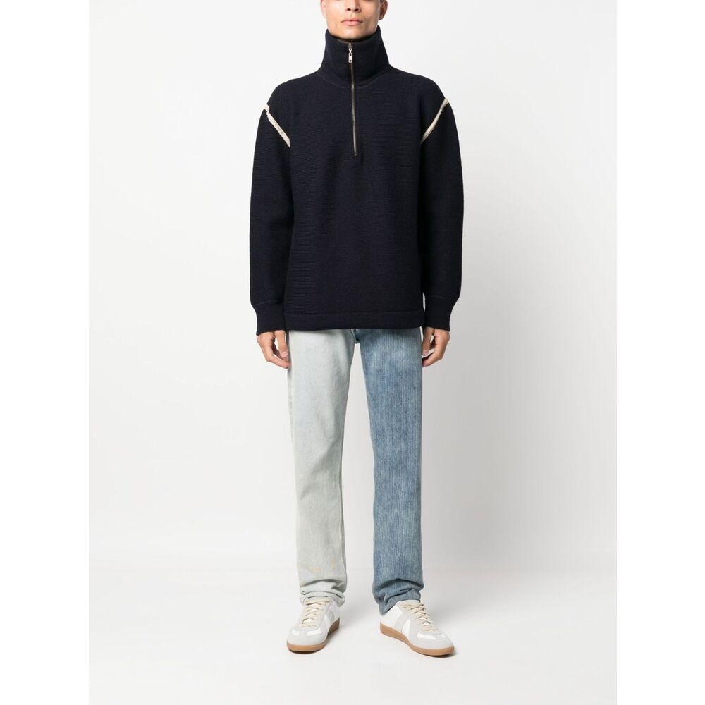 Maison Margiela Black Cotton Crewneck Sweatshirt for Men