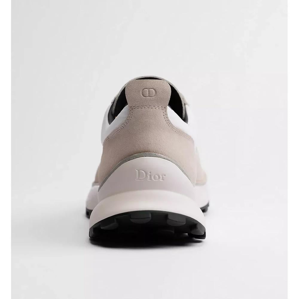 DIOR Squash Low-Top Sneakers Men’s White Navy Leather
