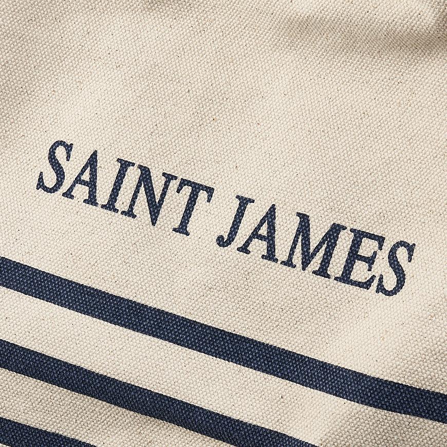 Saint James Unisex Straight Shoulder Bag Crossbody 0305 50 ECRU MARINE