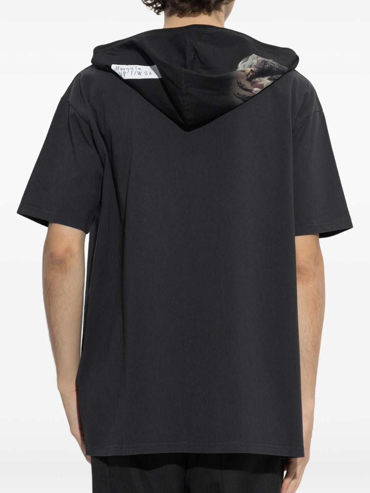 Maison Margiela Black Cotton Short Sleeve T-Shirt