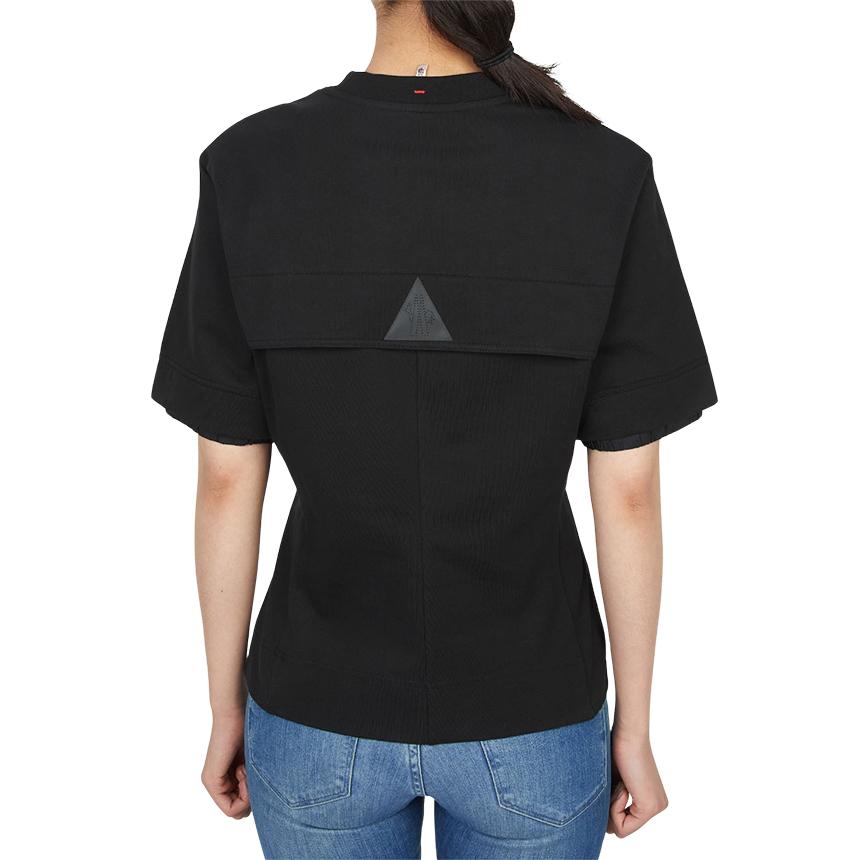 Moncler Grenoble Women’s Short Sleeve T-Shirt Black Cotton