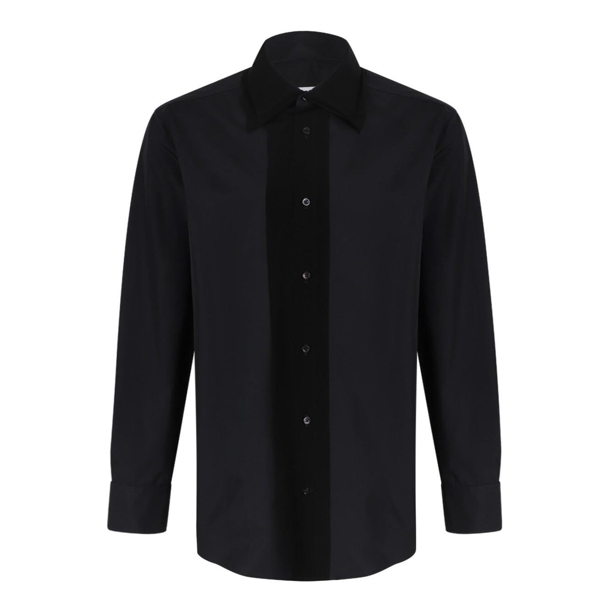 Maison Margiela Black Cotton Long Sleeve Shirt