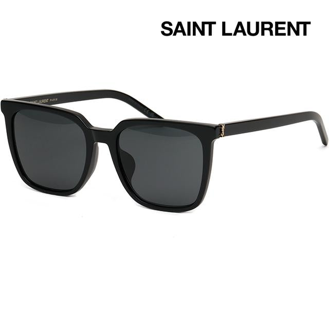 Saint Laurent Unisex Asian Fit Square Acetate Sunglasses SLM146K 001
