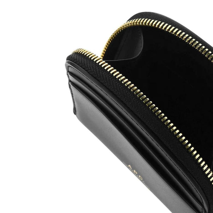 A.P.C. Demi-Lune Half Moon Coin Card Wallet Black