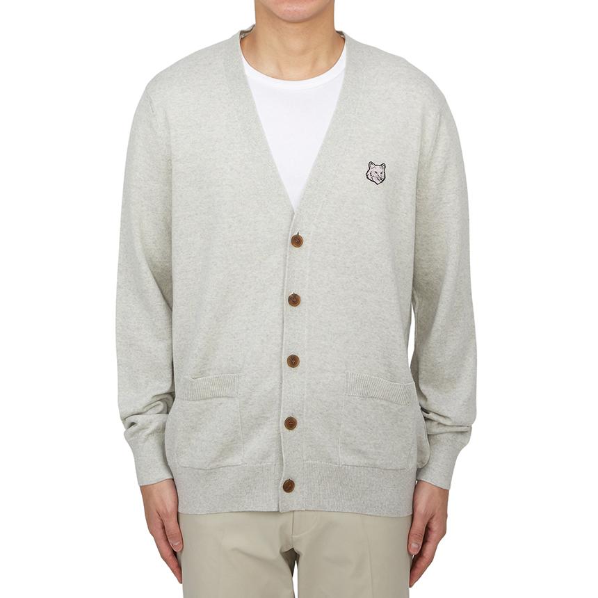Maison Kitsune Bold Fox Head Men’s Cardigan MM00509KT1036 H120