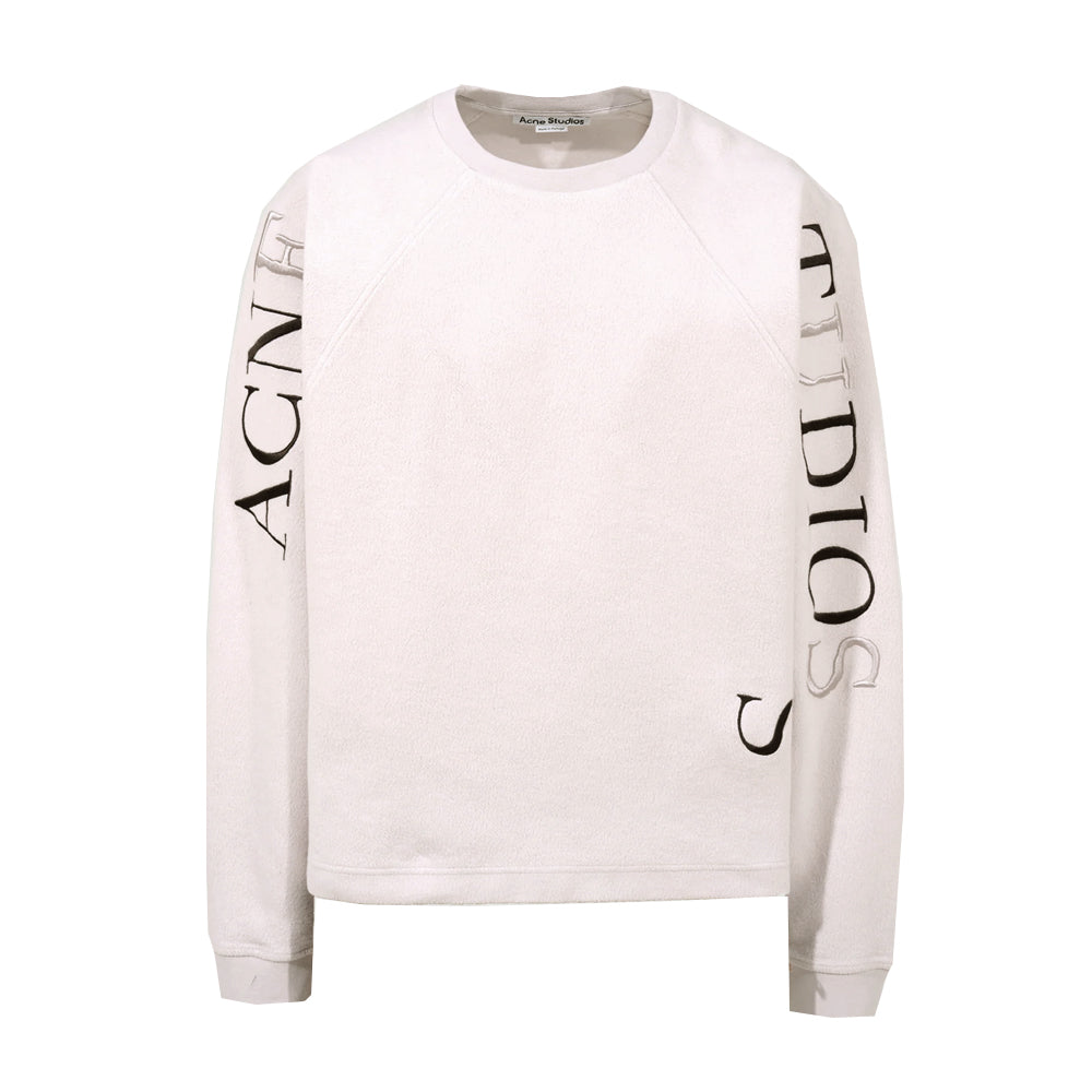 Acne Studios Sleeve Logo Embroidered Sweatshirt Pale Lilac Men