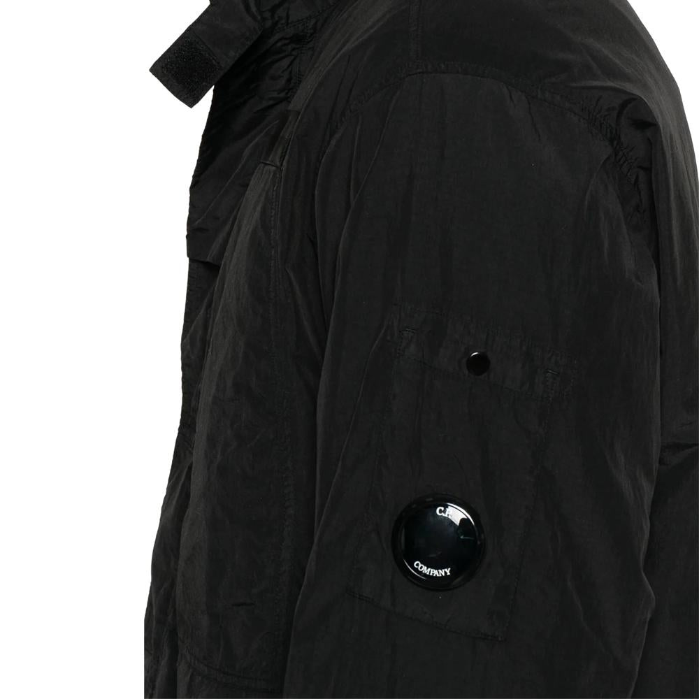 CP Company Garment-Dyed Jacket with Logo Patch for Men 18CMOS081A 005991G 999