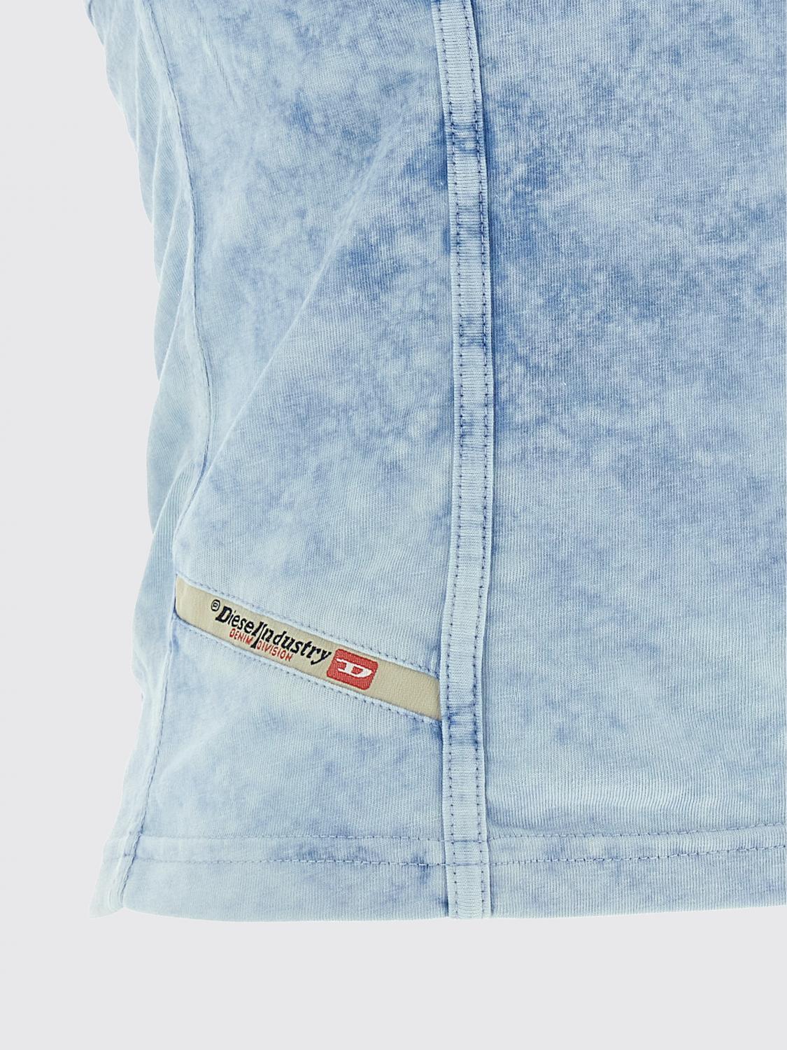 DIESEL White Cotton Sleeveless Shirt