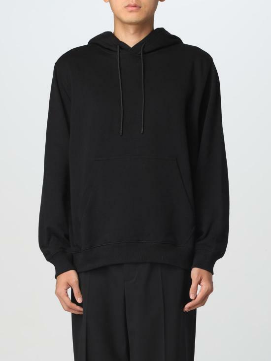 MSGM Big Logo Black Hoodie Sweatshirt for Men
