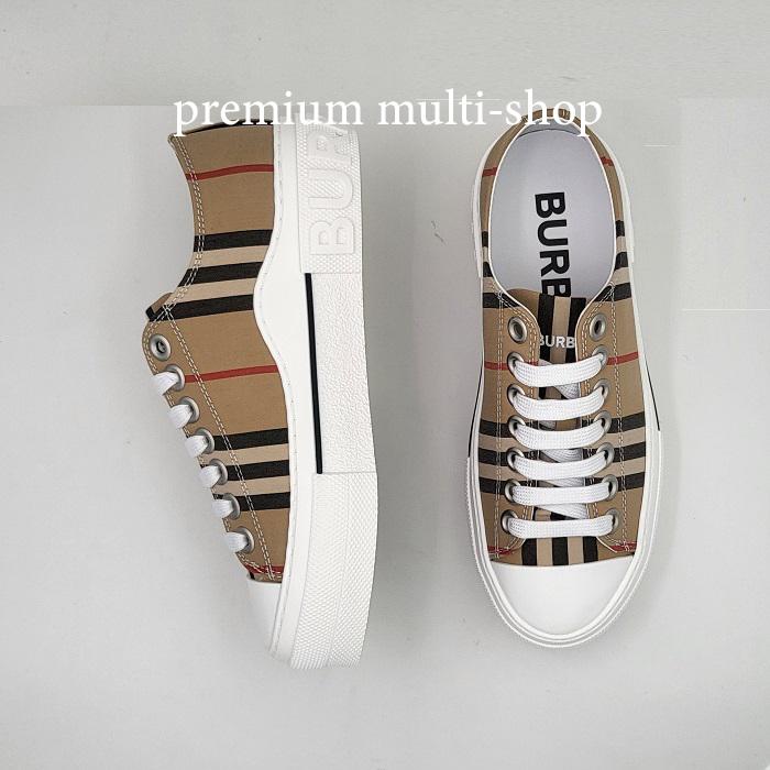 BURBERRY Icon Stripe Low-Top Sneakers Archive Beige