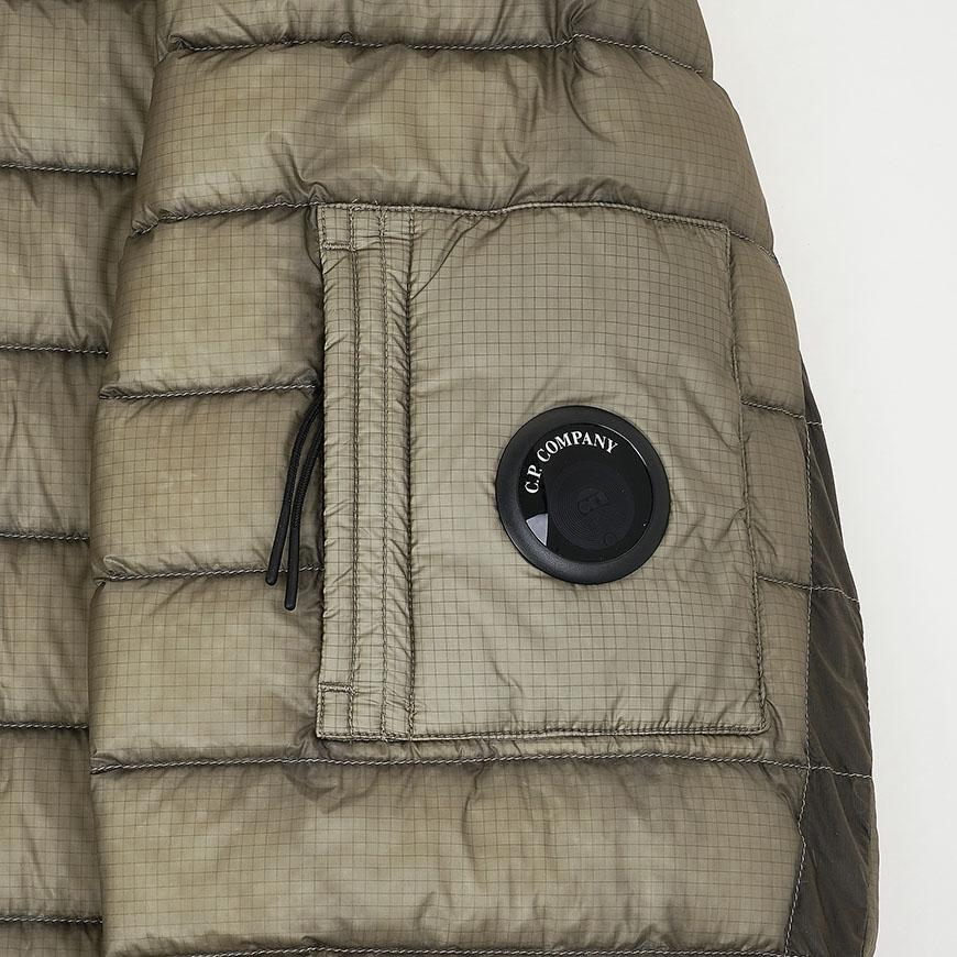 CP Company Men DD Shell Hooded Lens Down Jacket Green
