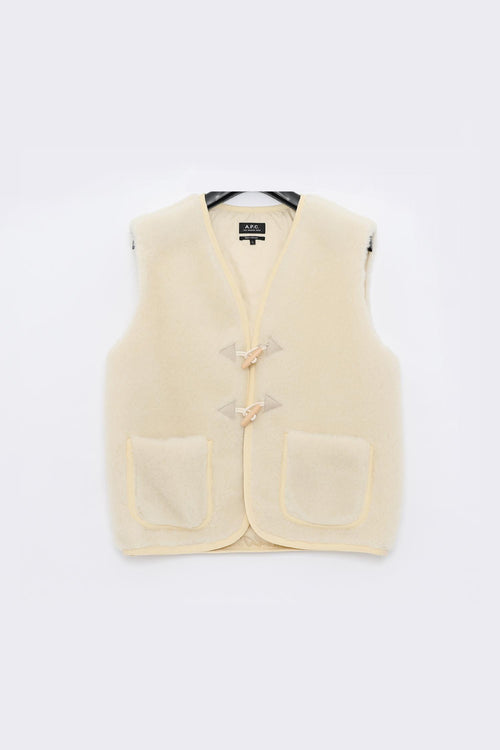 A.P.C. Jules Wool Blouson Vest Unisex Jacket Navy