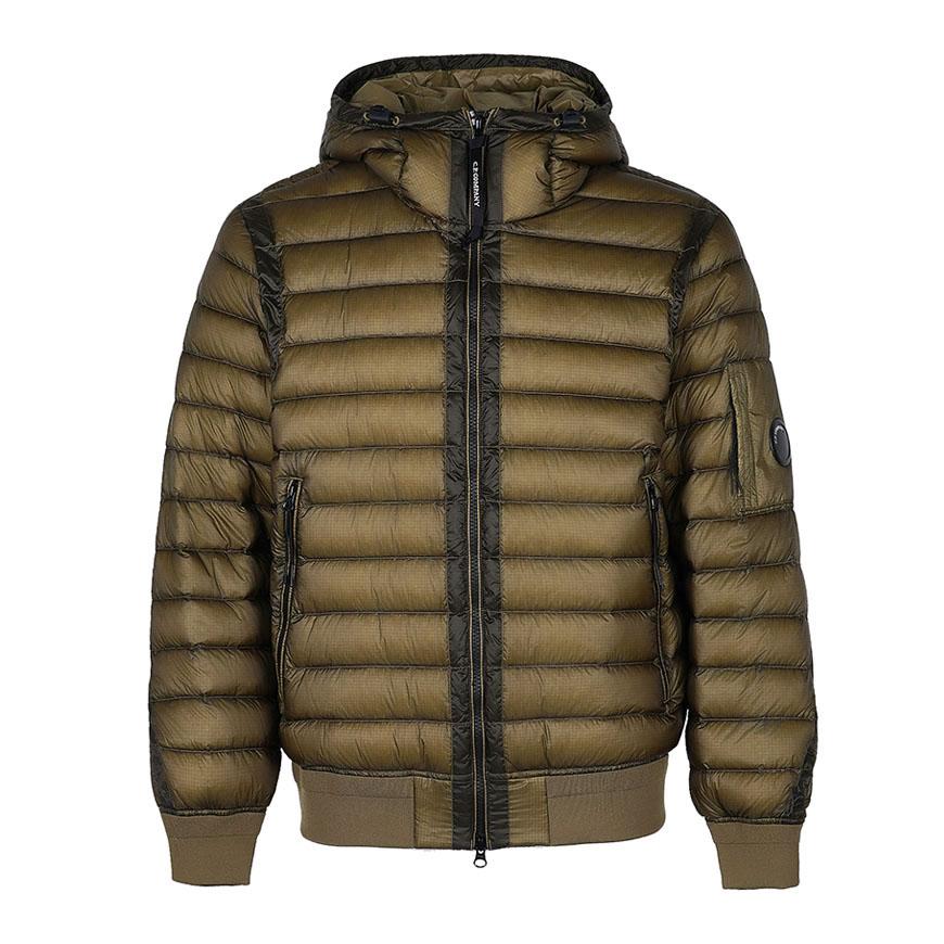 CP Company Men’s DD Shell Hooded Lens Down Puffer Jacket Green