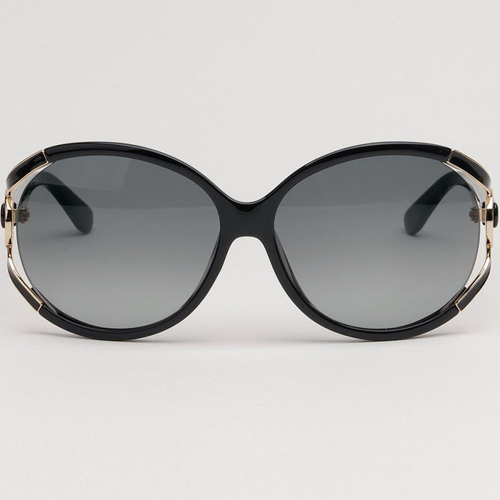 Ferragamo Black Acetate Butterfly Frame Sunglasses Unisex
