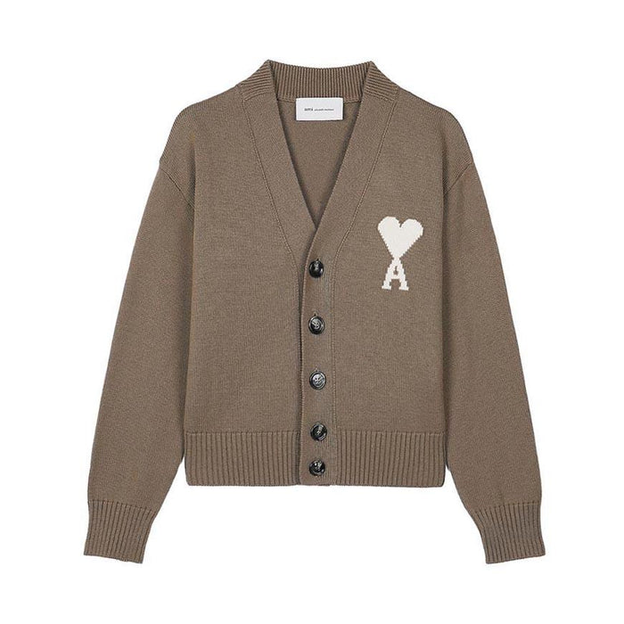 AMI Unisex Wool Ami de Coeur Cardigan