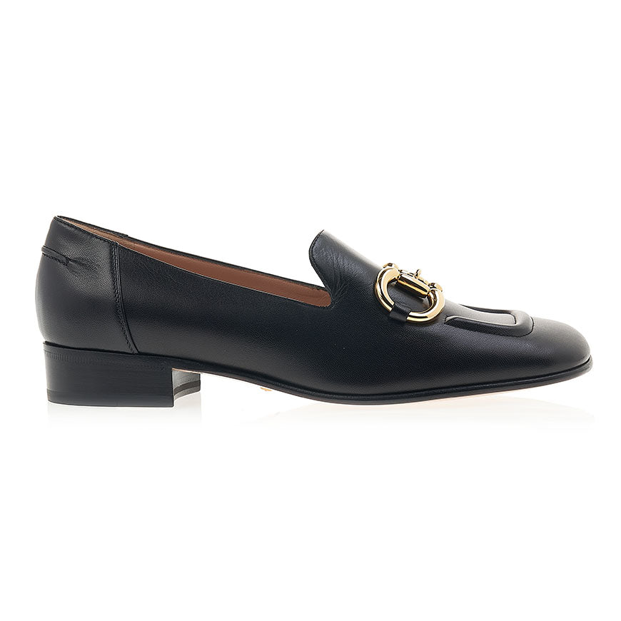 GUCCI Women's Horsebit Leather Loafers 700064 C9D00 1000