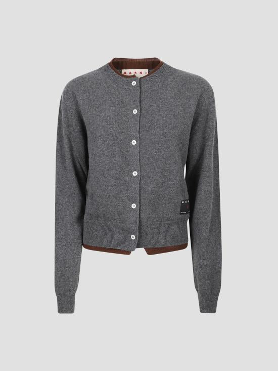 Marni Women’s Knit Cardigan CDMD0456Q0 UFX331 MXN60 GRAPHITE DOM