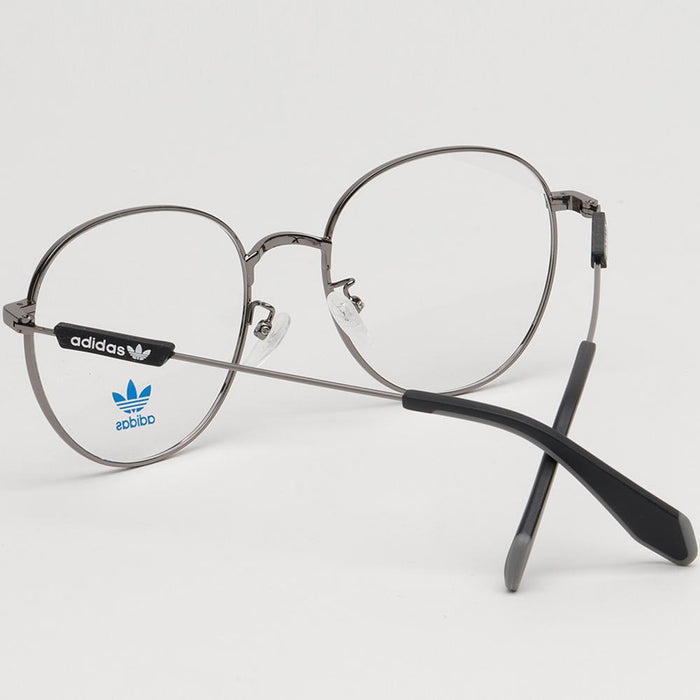 Adidas Silver Round Metal Frame Unisex Eyeglasses OR5033 012