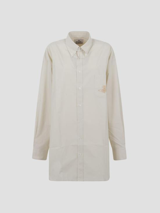 Vivienne Westwood Ivory Cotton Shirt 35010021 W017E A404