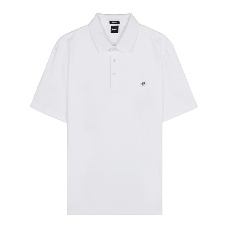 HUGO BOSS Men’s Mercerized Polo T-Shirt White Cotton 505558 29 100