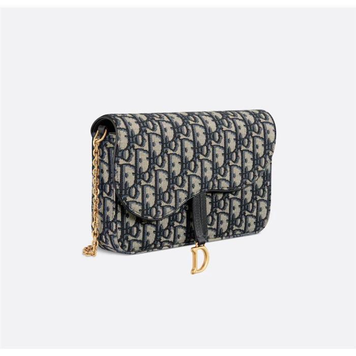 DIOR Saddle Oblique Chain Pouch Clutch Bag S5907CTZQ