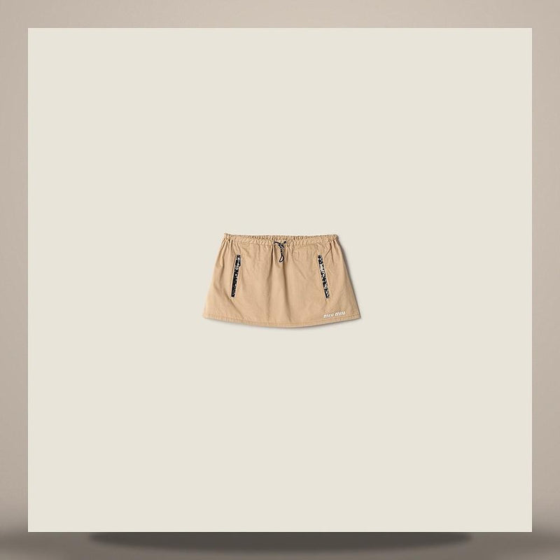Miu Miu Washed Gabardine Mini Skirt MG2754 19LW F0065