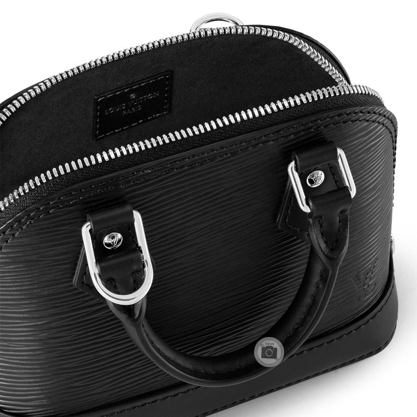 Louis Vuitton Epi Leather Nano Alma Tote Bag Black Unisex