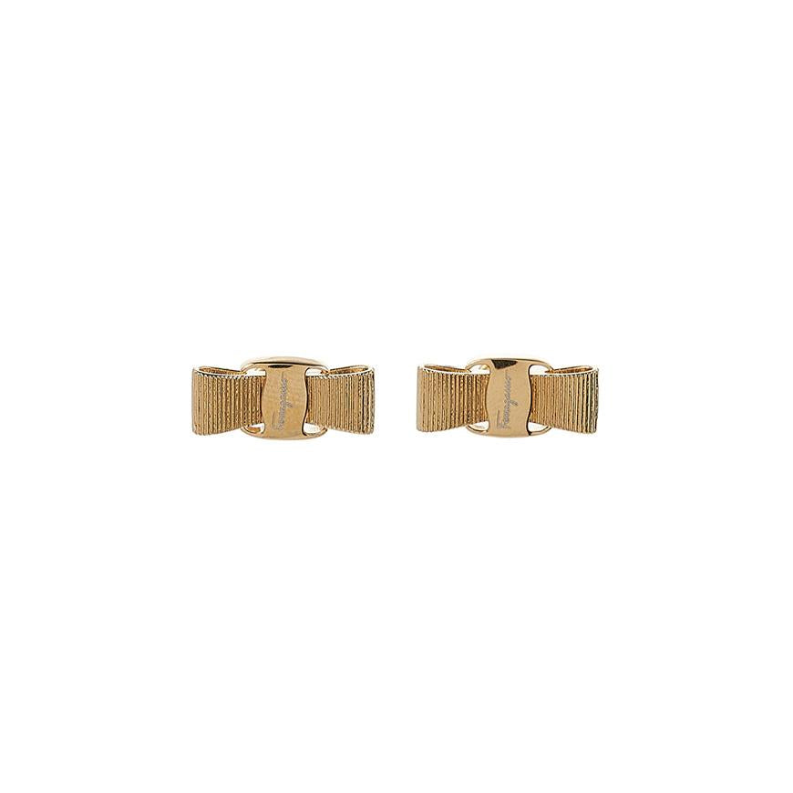 Ferragamo Women Vara Bow Earrings Gold 0998984
